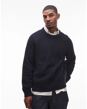 ARKET Linen Blend Knitted Sweater - Blue
