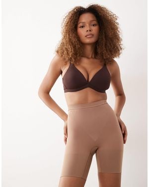 Spanx Go figure - short sculptant mi-long - marron cannelle