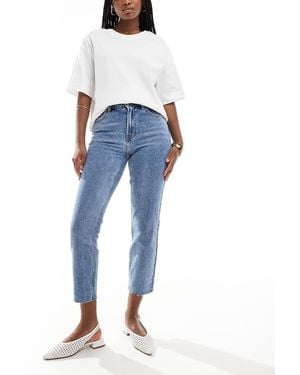 ONLY Emily High Waisted Straight Leg Jeans - Blue