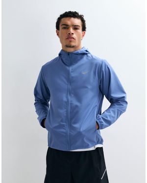 Nike Form dri-fit kapuzenjacke - Blau