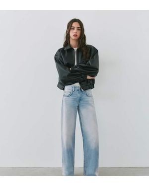 Pull&Bear Low-rise Straight Leg Jeans - Blue