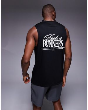 4505 – running – loose-fit-tanktop - Blau