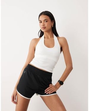 4505 Sculpting Seamless Halterneck Tank Top With Inner Bra - White
