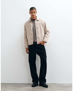 Jack & Jones Faux Suede Jacket - Natural