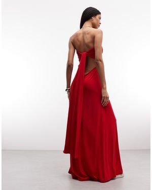 Susmie's Bandeau Maxi Dress - Red