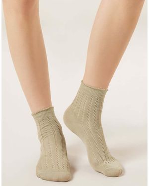 Calzedonia Openwork Socks - Natural
