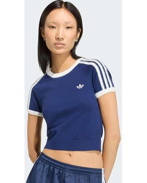 adidas Originals Knitted Tee - Blue