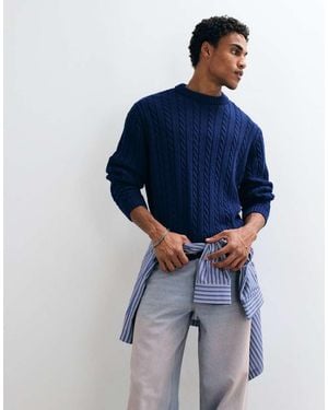 ASOS Oversized Crew Neck Jumper - Blue