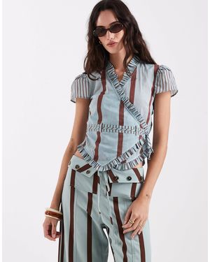 laagam – atena – wickelbluse - Blau