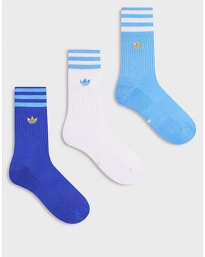 adidas Originals Trefoil 2.0 World Cup Argentina 2026 3 Pack Crew Socks - Blue