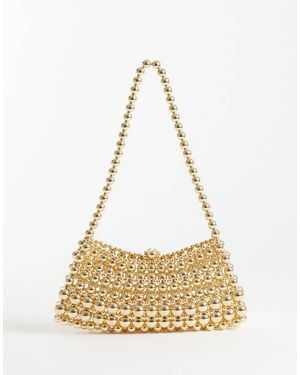 ASOS Clutch mit metallperlen - Mettallic