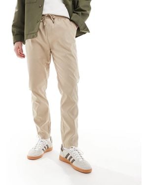 Brave Soul Chino Trousers - Natural