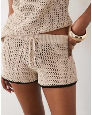 ASOS Gehaakte Short - Bruin