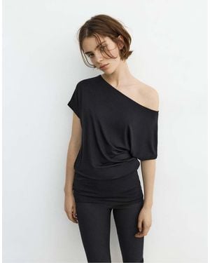 Pull&Bear Short Asymmetric Dress - Black