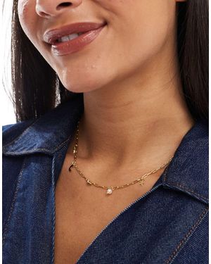 Accessorize Z – vergoldete halskette - Blau
