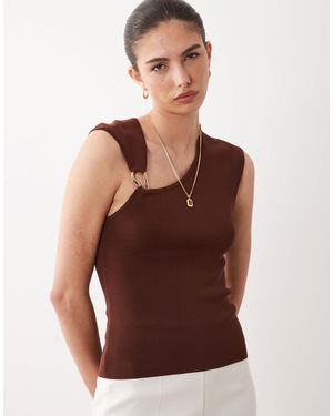 ASOS – strukturiertes oberteil - Braun
