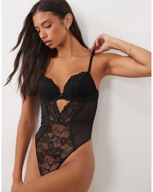 Ann Summers Body en dentelle rembourré - Noir