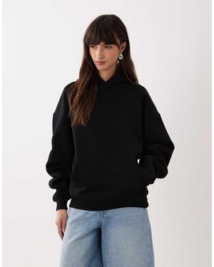 Tala Sudadera Negra Con Capucha Y Logo En Relieve De - Negro