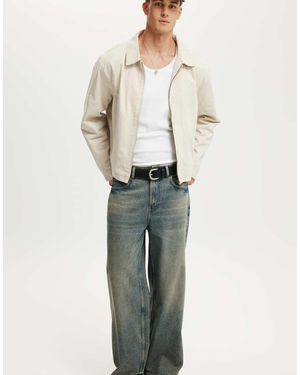 Cotton On Cotton On Cropped Harrington Jacket - Natural