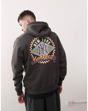 '47 Ny Yankees Motif Back Hoodie - Grey