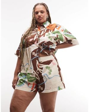 ASOS Asos Design Curve Shorts - Multicolor