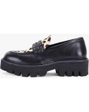 OFF THE HOOK Abbey Leather Anti Slip Stylish Slip-On Loafer Shoes - Blue