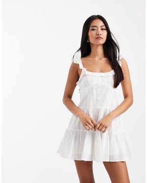Cotton On Boho Mini Dress - White