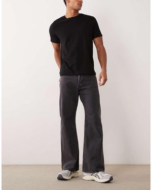 Jack & Jones Vaqueros De Campana Negros Toby De