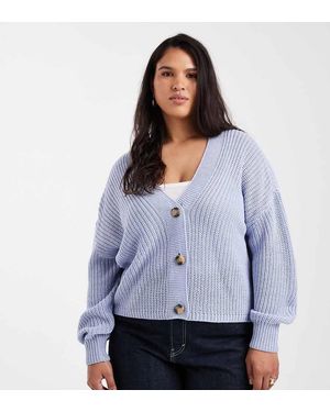ONLY V-neck Cardigan - Blue