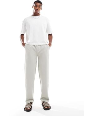Brave Soul Straight Leg Joggers - White