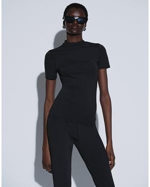 ASOS Ttya High Neck Jersey Top - Blue