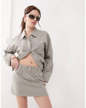 Noisy May Boxer Mini Skirt Co-ord - Grey