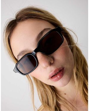 Stradivarius Rectangular Sunglasses - Black