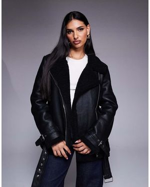 Princess Polly Giubbotto Stile Aviatore - Nero