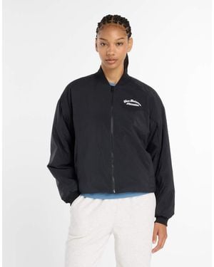 New Balance Linear Heritage Woven Bomber Jacket - Blue