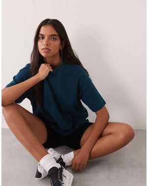 4505 Icon Heavyweight Cotton Oversized T-shirt With Quick Dry Finish - Blue