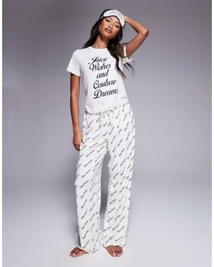 Juicy Couture Wishes And Dreams Pyjama Set - White