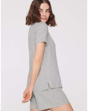 Tezenis Ribbed Short Pyjamas - Grey
