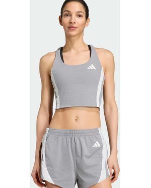 adidas Originals Adizero Archive Running Crop Top - Blue