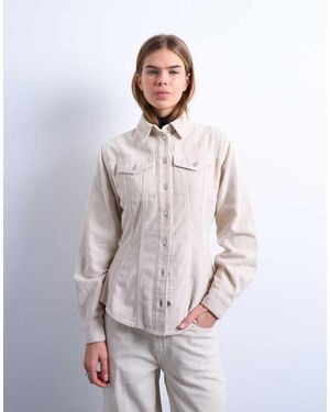 TOPSHOP Cinch Detail Shirt - White