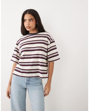 Lioness Emerging Cotton Oversized Short Sleeve Boxy Side Split T-Shirt - Multicolour