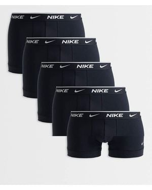 Nike Essential Cotton 5 Pack Trunks - Blue