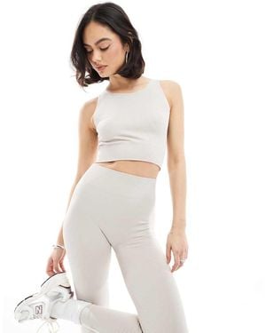 ONLY Seamless Top Co-ord - White
