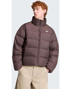 adidas Stand Collar Regen Jacket - Brown