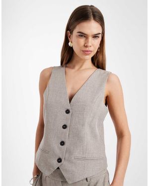 ONLY Fitted Waistcoat Co-Ord - White
