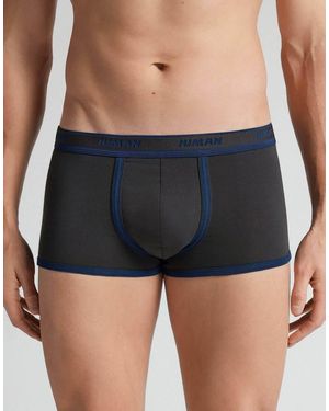 Intimissimi Superior Cotton Boxers With Logo - Blue