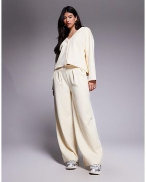 ASOS Co-ord Interlock Wide Leg Trouser - Multicolor