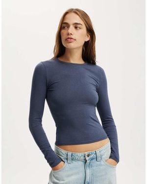 Cotton On Cotton On All Day Crew Long Sleeve - Blue