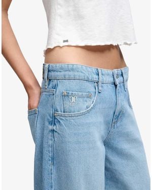 Superdry Mid Rise Baggy Jeans - Blue