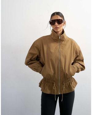 TOPSHOP Jack Van Katoen Met Trekkoord - Naturel